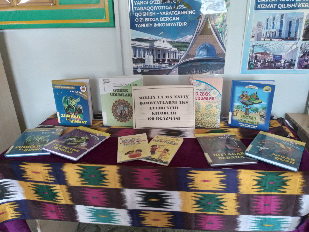 Milliy va maʼnaviy qadriyatlarni aks ettiruvchi adabiyotlardan koʻrgazma