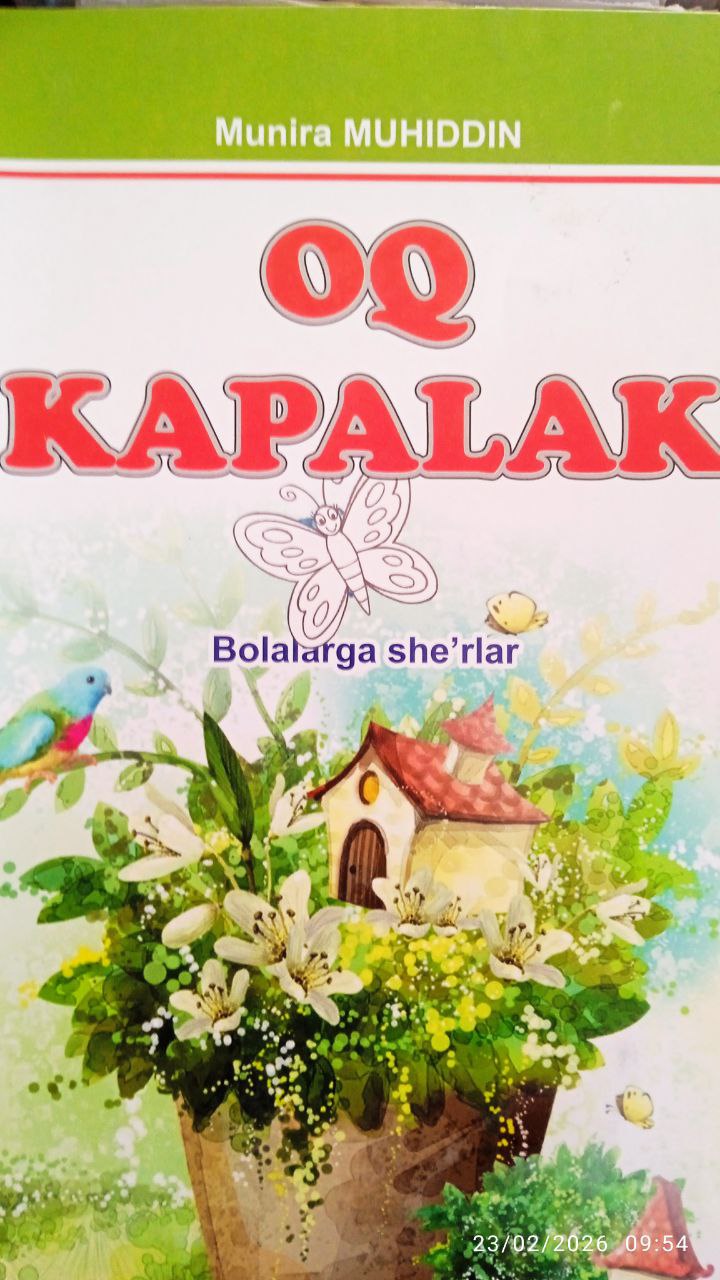 "Oq kapalak" kitobi.